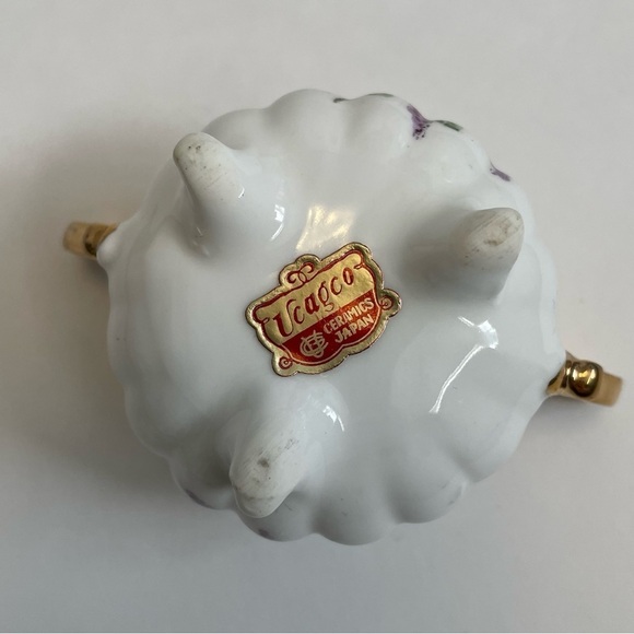 Miniature Ceramics Japan Sugar Dish with Lid - Picture 2 of 8